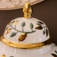 Ginger jar green/gold 48.5cm