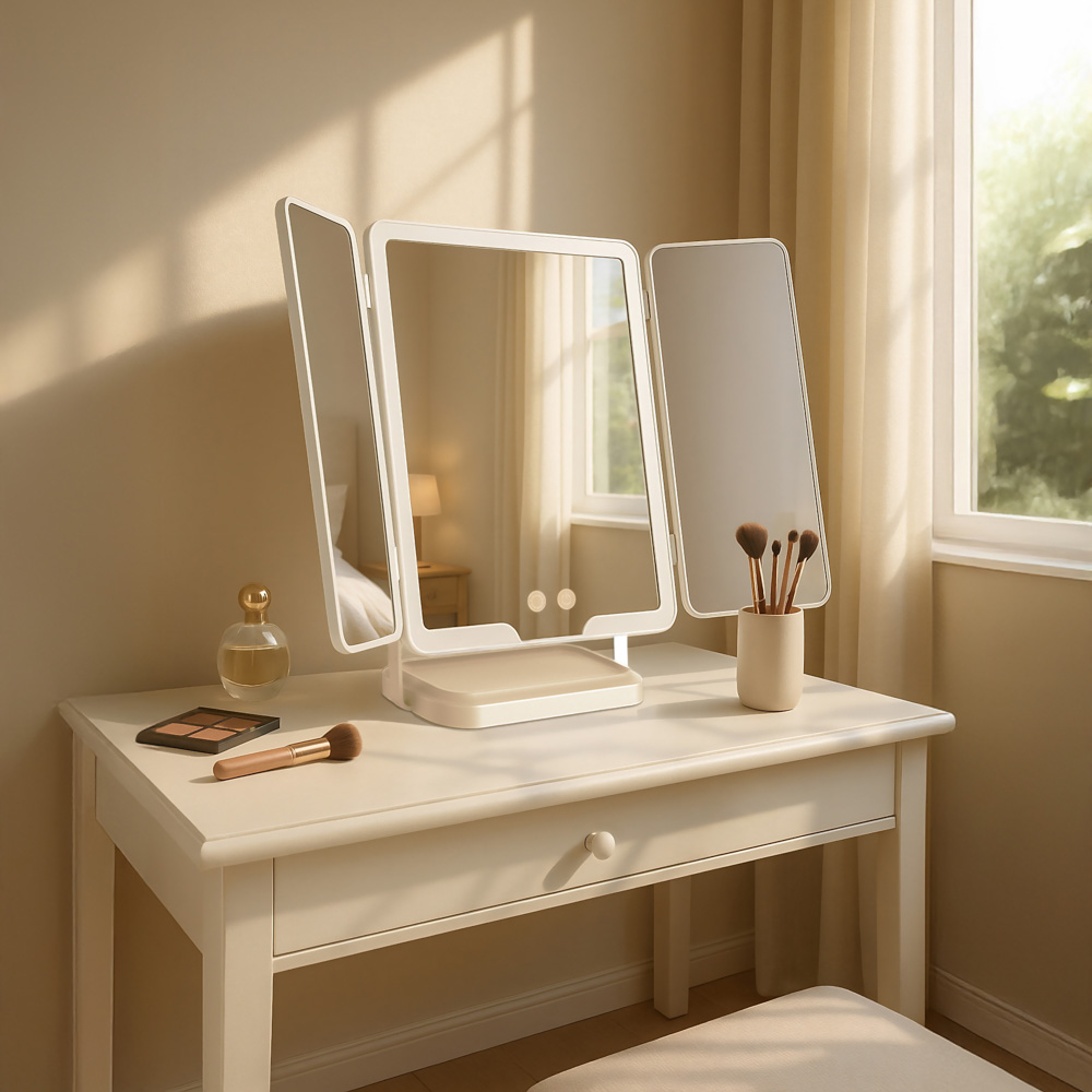 Hollywood rechargeable portable mirror