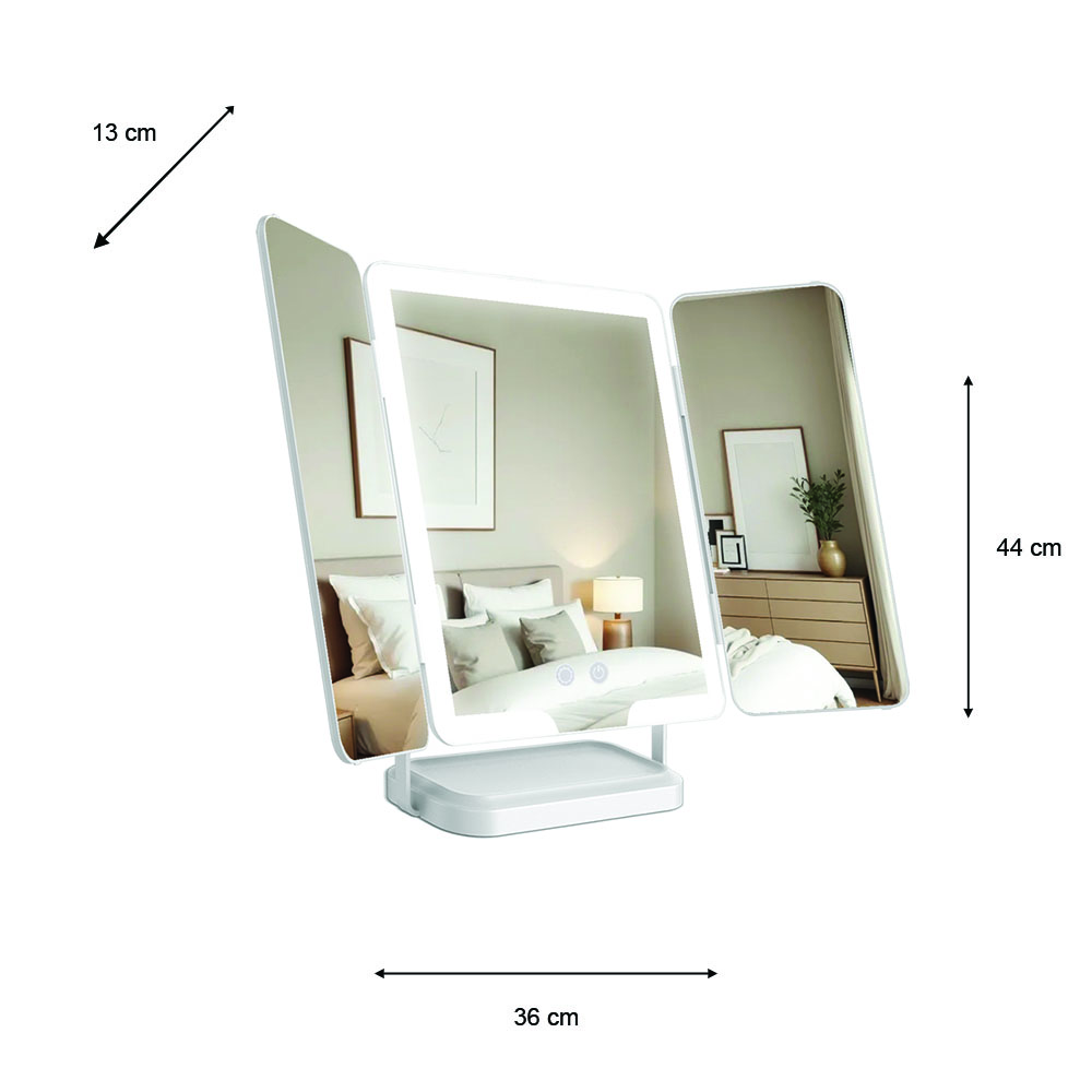 Hollywood rechargeable portable mirror