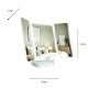 Hollywood rechargeable portable mirror