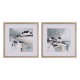 Framed print waters edge/sea spirit 2 asst 