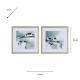 Framed print waters edge/sea spirit 2 asst 