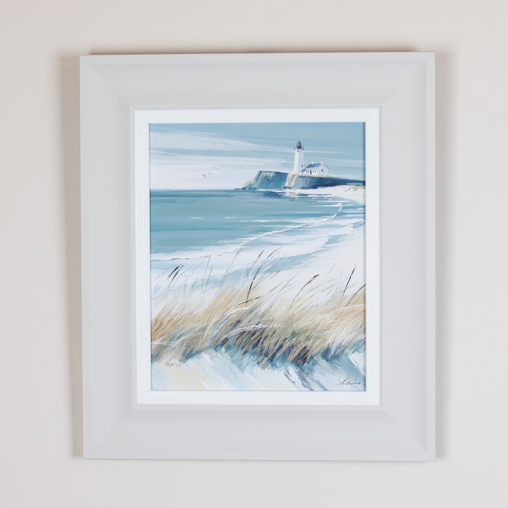 Framed print white sails/ making waves 2 asst
