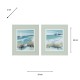 Framed print white sails/ making waves 2 asst
