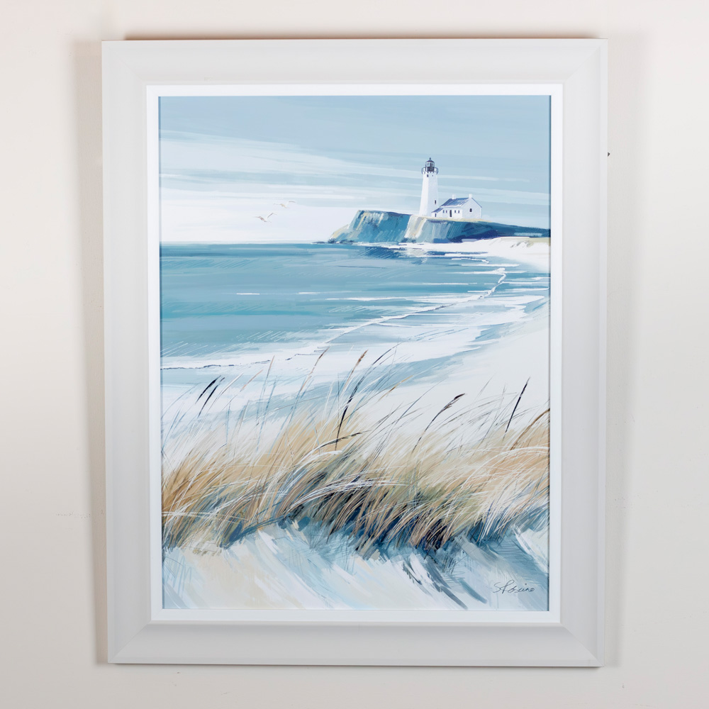 Framed print making waves
