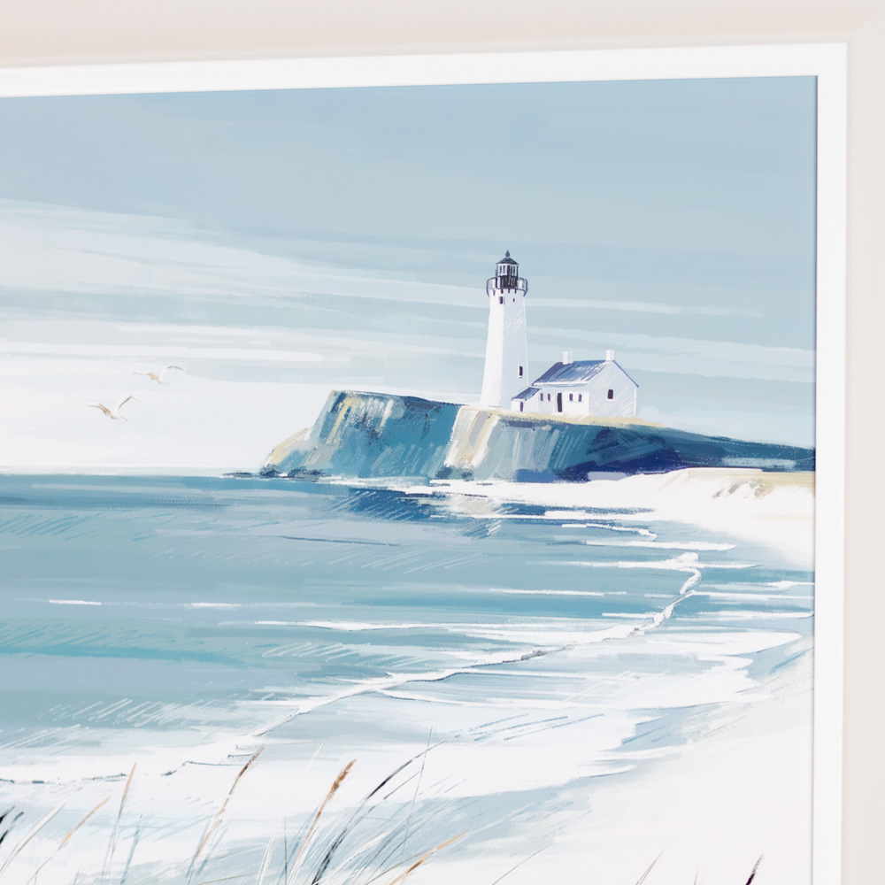 Framed print making waves