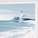 Framed print making waves