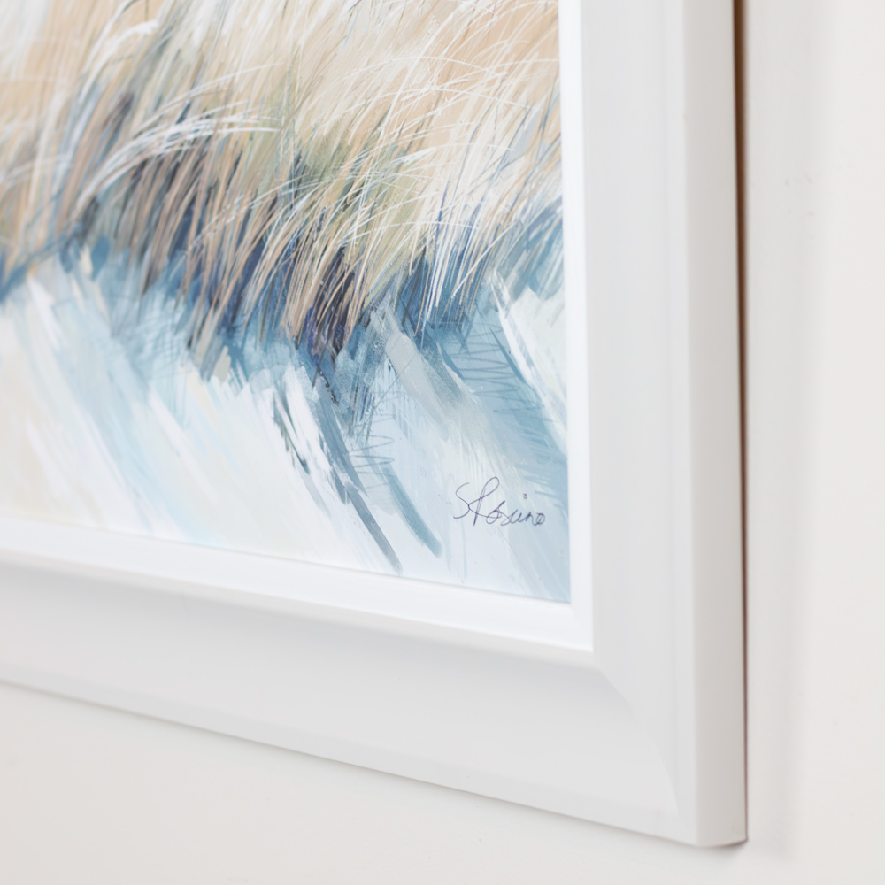 Framed print making waves