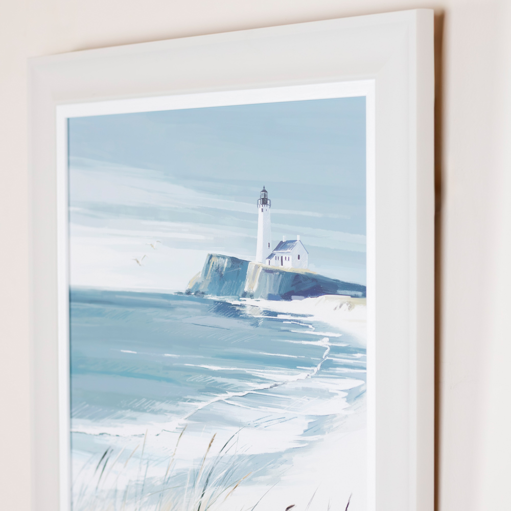 Framed print making waves