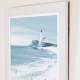 Framed print making waves