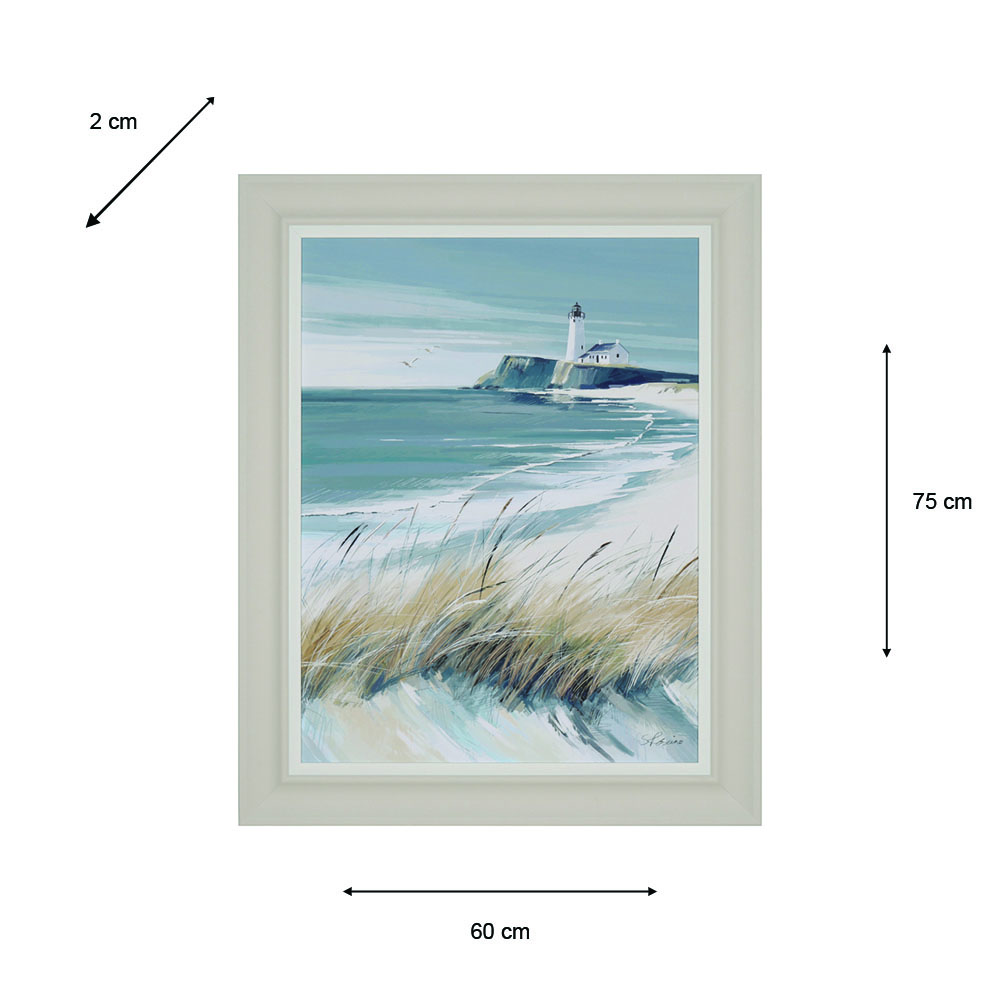 Framed print making waves