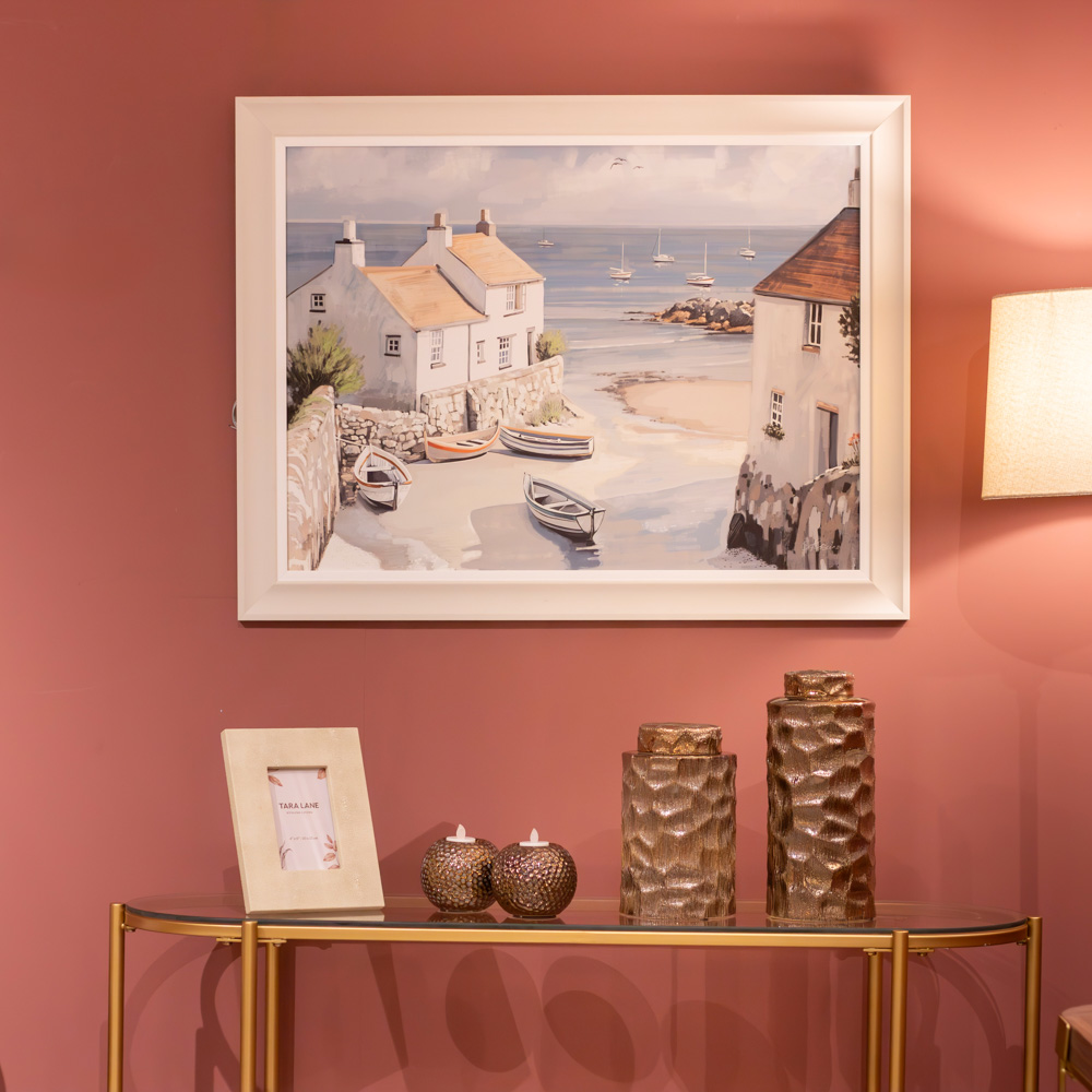 Framed print calm cove