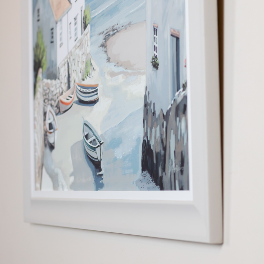 Framed print calm cove