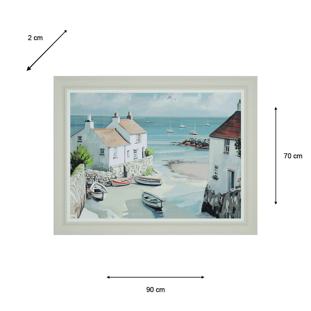 Framed print calm cove