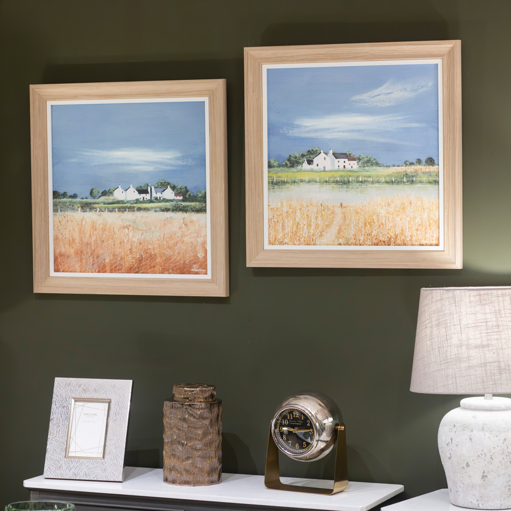 Framed print fields of gold 2 asst