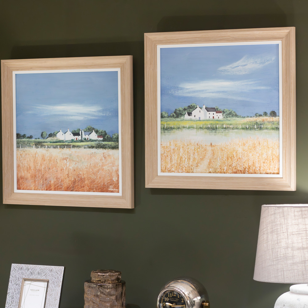 Framed print fields of gold 2 asst