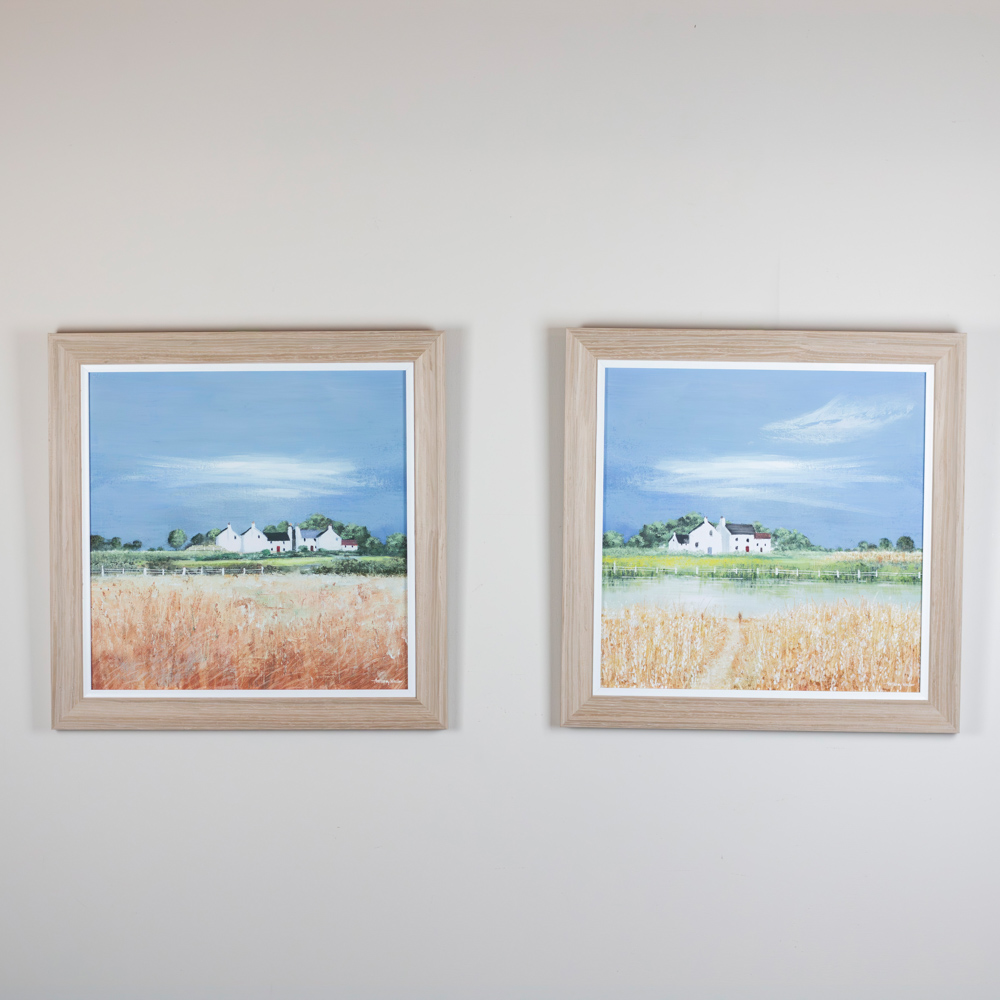 Framed print fields of gold 2 asst