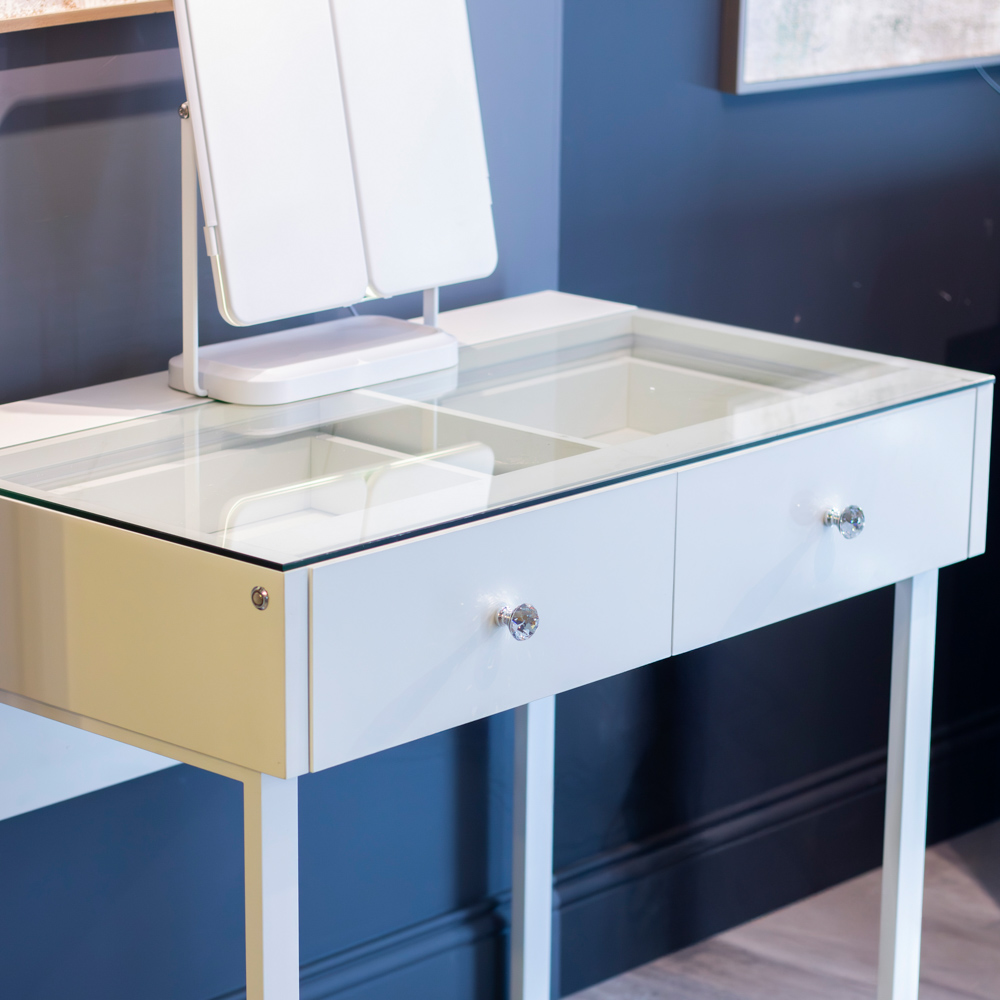 Erika vanity table with light up top  