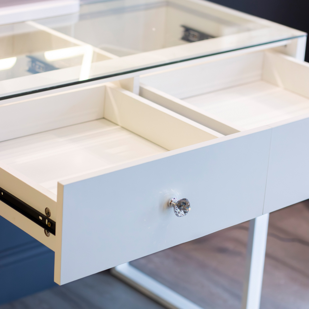 Erika vanity table with light up top  