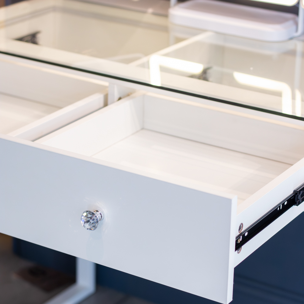 Erika vanity table with light up top  
