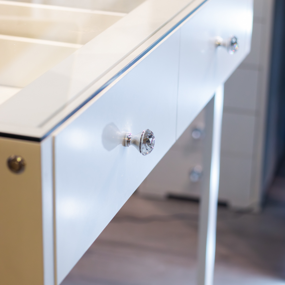 Erika vanity table with light up top  