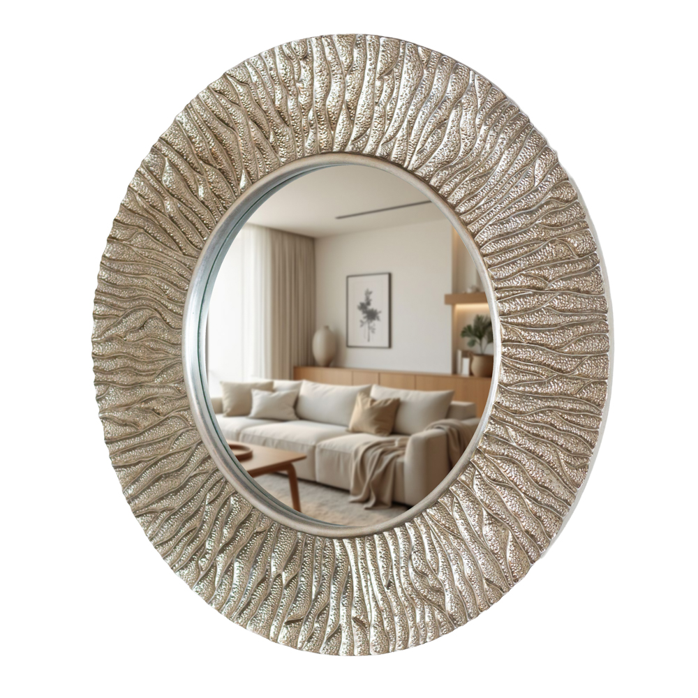 Kelsey mirror round champagne 100cm