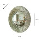 Kelsey mirror round champagne 100cm