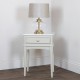 Monroe 1 dr accent table with marble top stone