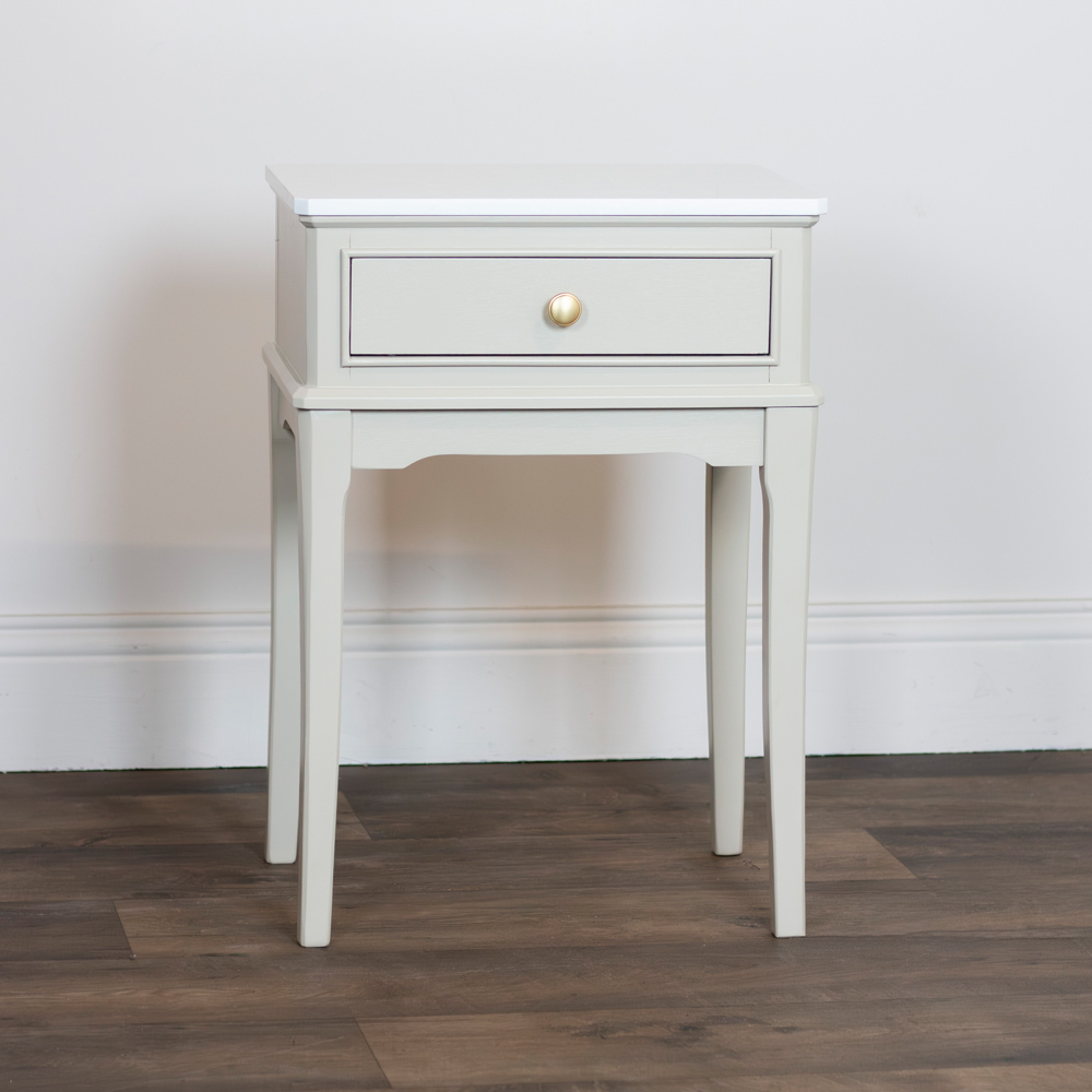 Monroe 1 dr accent table with marble top stone