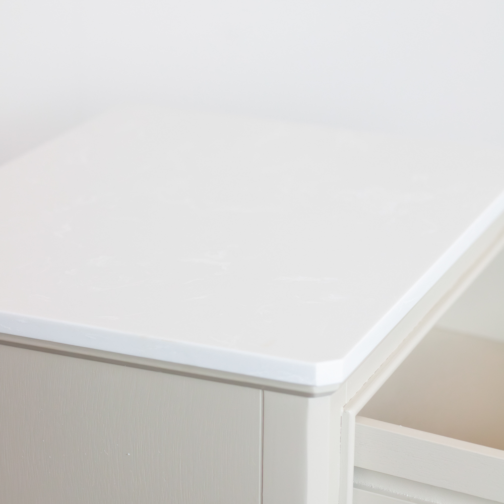 Monroe 1 dr accent table with marble top stone