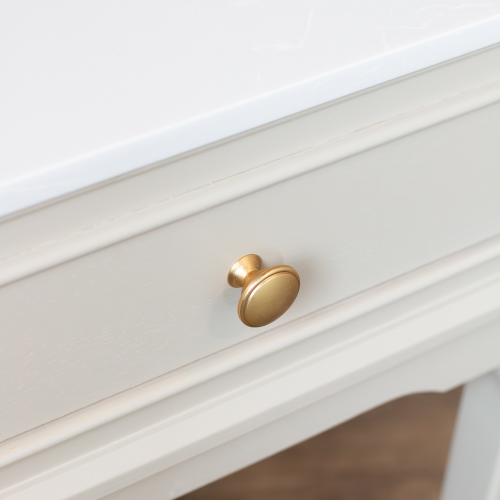 Monroe 1 dr accent table with marble top stone