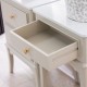 Monroe 1 dr accent table with marble top stone