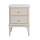Monroe 2 dr accent table with marble top stone