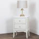 Monroe 2 dr accent table with marble top stone