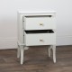 Monroe 2 dr accent table with marble top stone