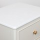 Monroe 2 dr accent table with marble top stone