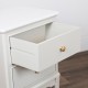 Monroe 2 dr accent table with marble top stone