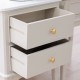 Monroe 2 dr accent table with marble top stone