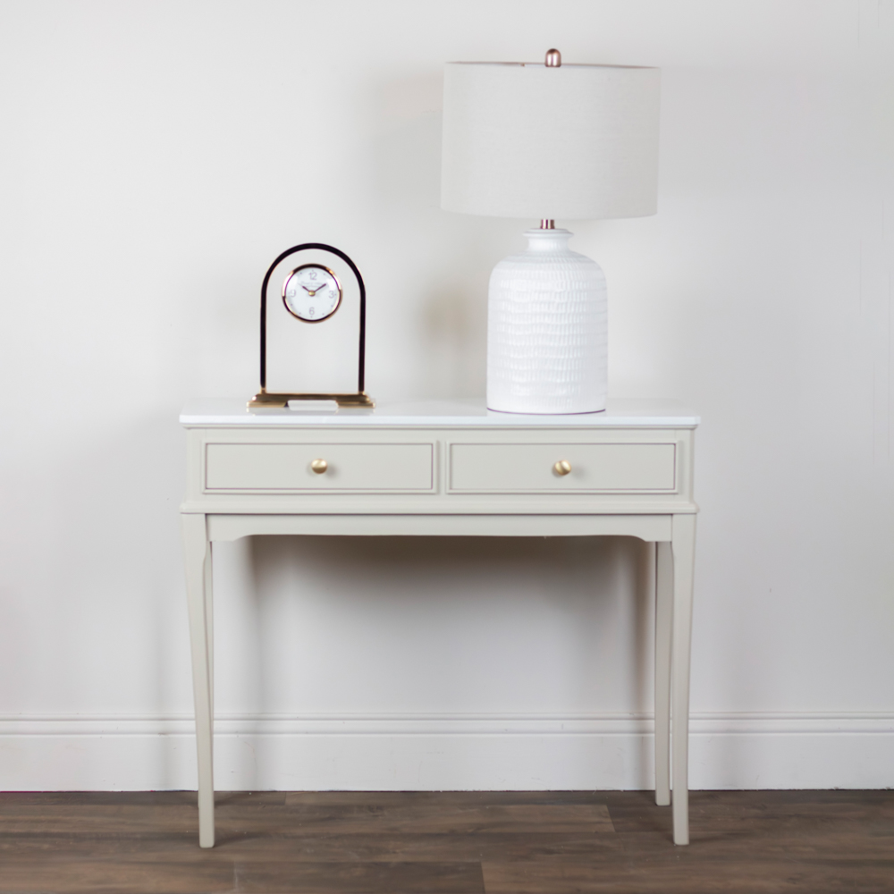 Monroe 2 dr console with marble top stone