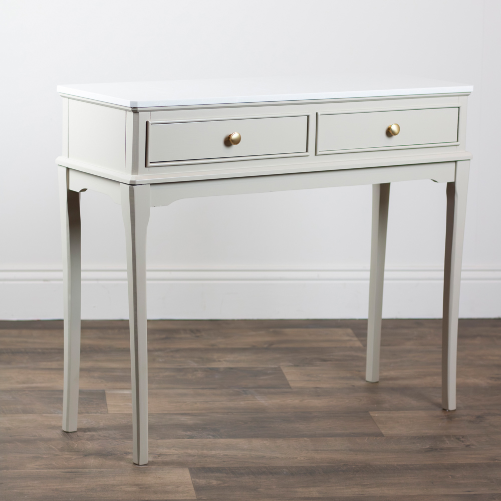 Monroe 2 dr console with marble top stone