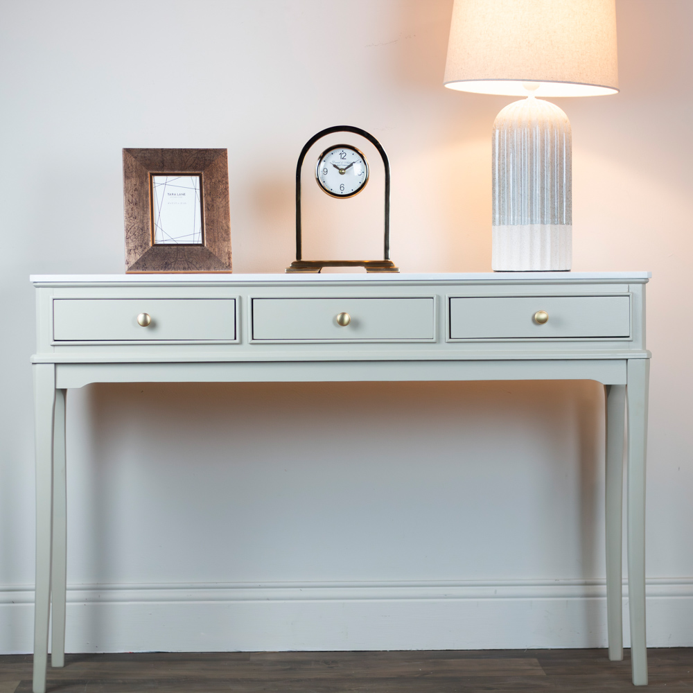Monroe 3 dr console with marble top stone