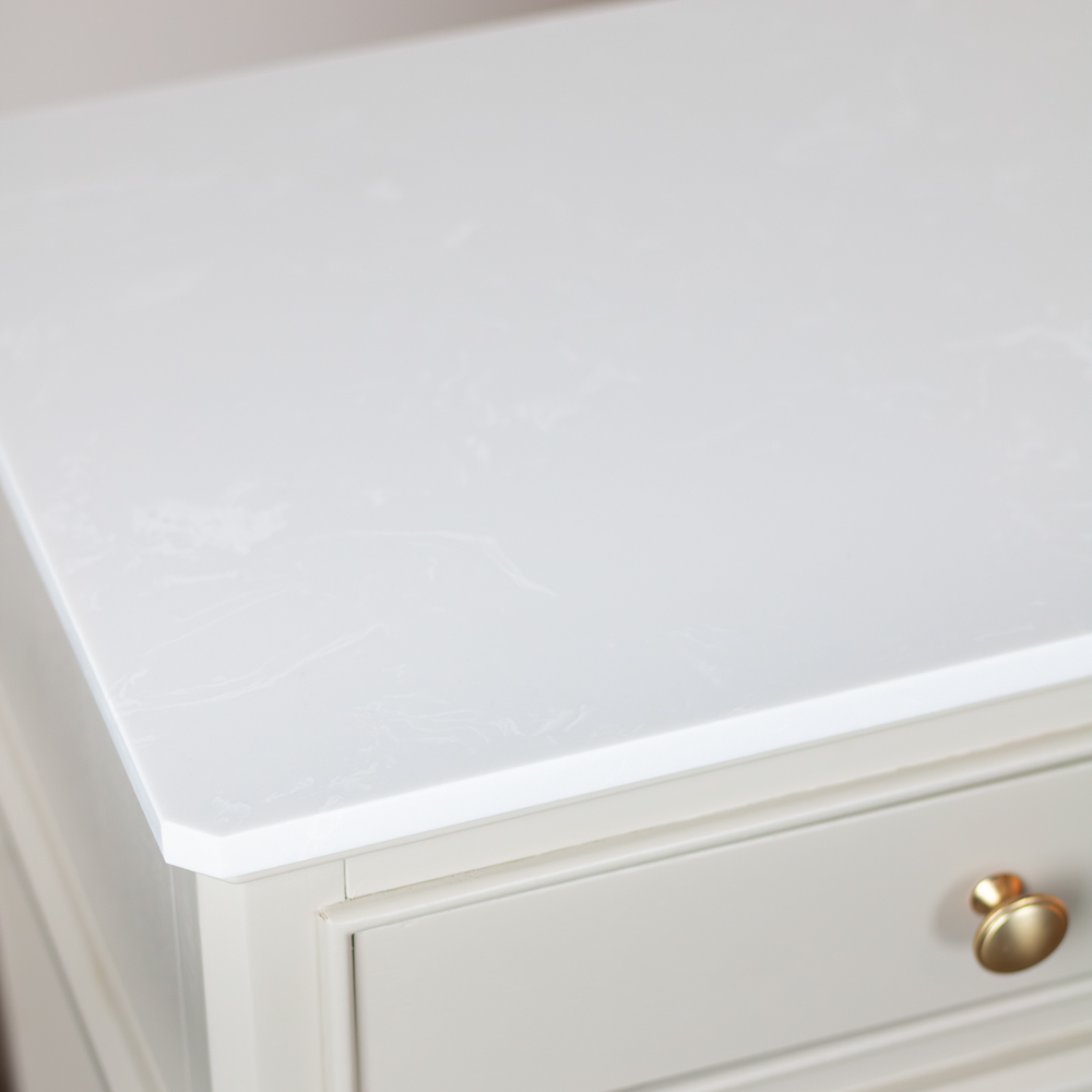 Monroe 3 dr console with marble top stone
