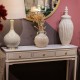 Monroe 3 dr console with marble top stone