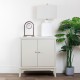 Monroe 2 door cabinet with marble top stone