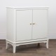 Monroe 2 door cabinet with marble top stone
