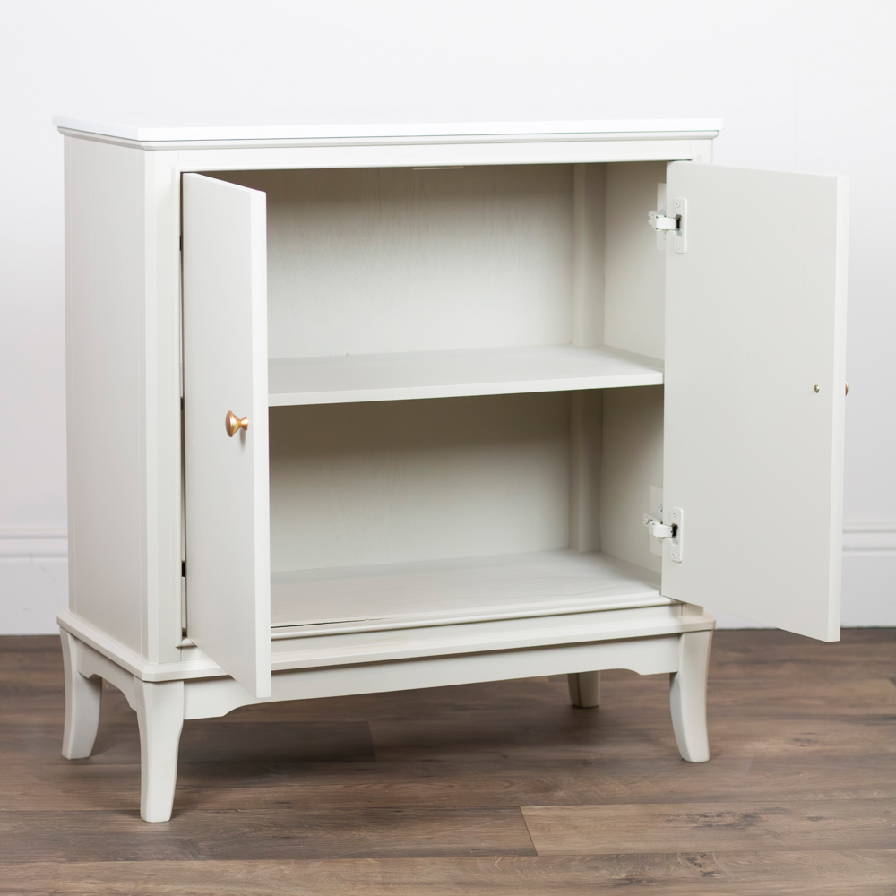Monroe 2 door cabinet with marble top stone