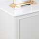 Monroe 2 door cabinet with marble top stone
