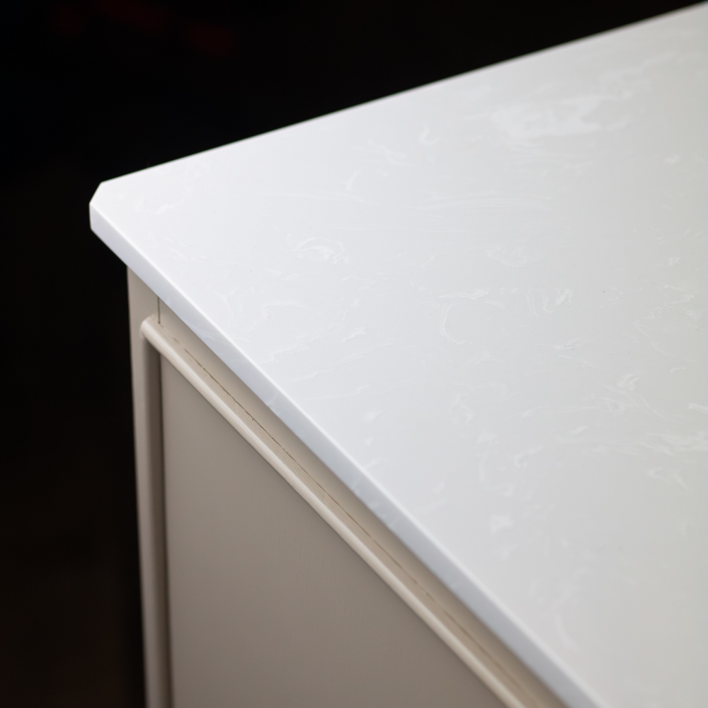Monroe 2 door cabinet with marble top stone