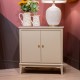 Monroe 2 door cabinet with marble top stone