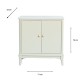 Monroe 2 door cabinet with marble top stone